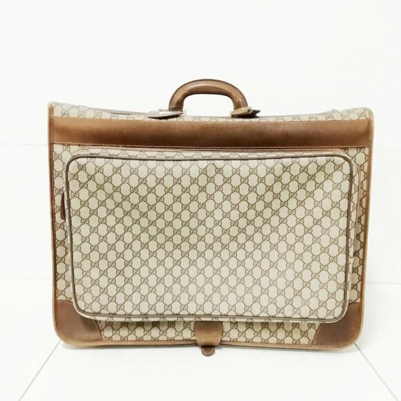 AUTHENTIC - 80's 'GUCCI' - Travel Bag - Suitcase *ULTRA RARE* - Picture 1 of 15